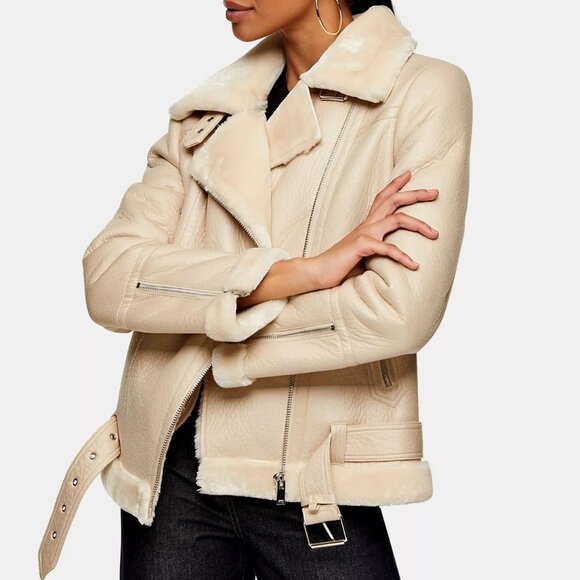 Topshop Moto/Aviator Jacket - Picture 1 of 4